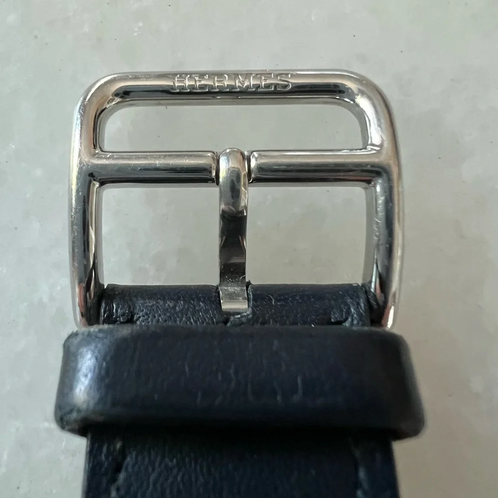 HERMES Apple Watch Double Tour Bleu Indigo leather band 38, 40, 41 mm - Picture 4 of 9